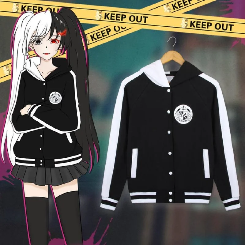 Anime Danganronpa Monokuma Cosplay Costumes Hoodie Jacket mp006266