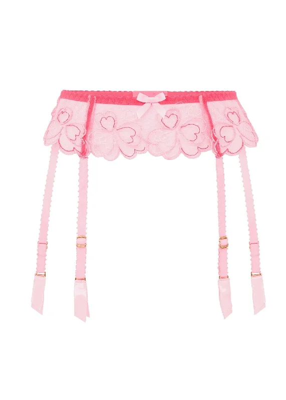 strapless women garters stylesMaysie Suspender (Fuchsia / Baby Pink)