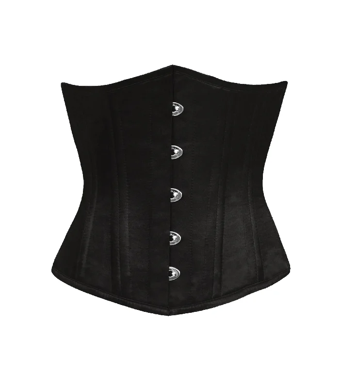 custom fit women bustiers and corsetsCotton Twill Steel Boned Waist Training Under bust Corset