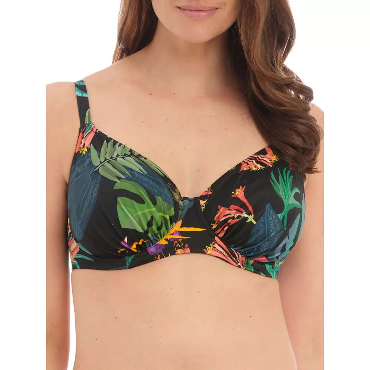 plus size friendly brand women bikini briefsMonteverde underwired gathered full cup bikini top