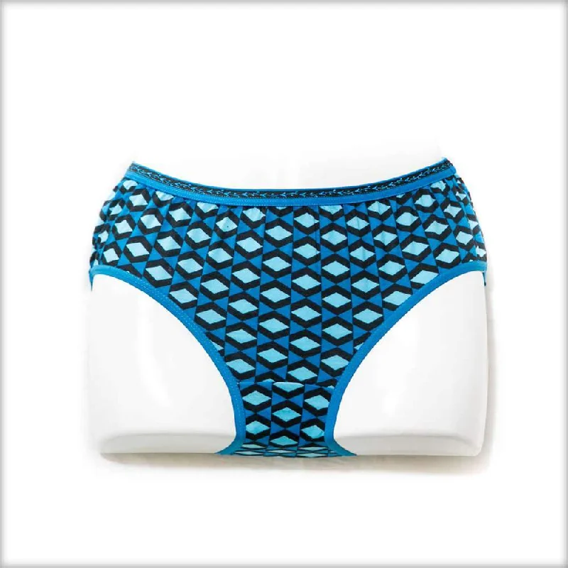 bamboo panties for women with natural softnessPrinted Blue Panty