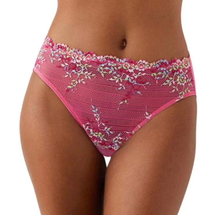 lace - trimmed women briefs with a feminine flairWacoal Embrace Lace Hi-Cut Brief Hot Pink