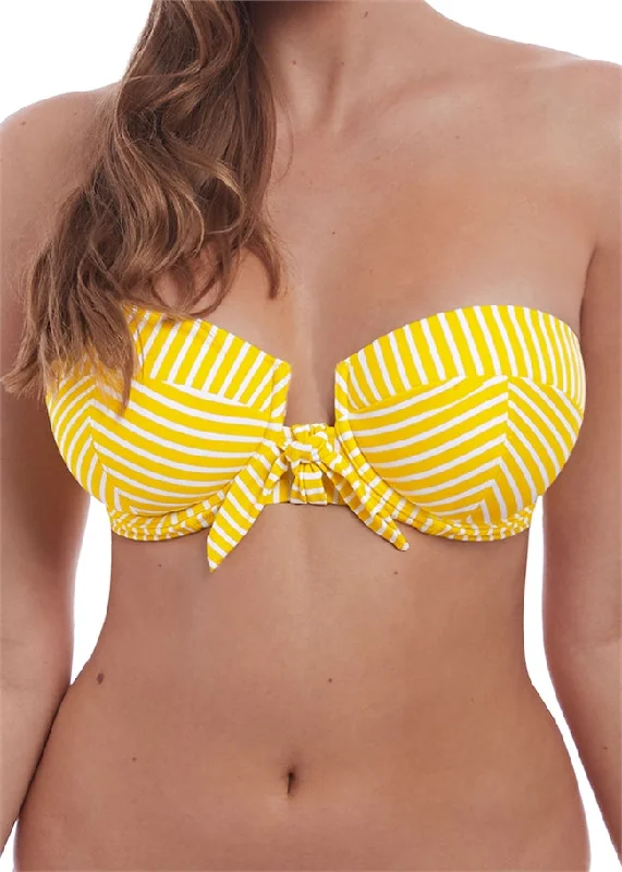 solid color women bikini briefs in bright huesFreya 6791, Beach Hut Padded Bandeau Bikini Top