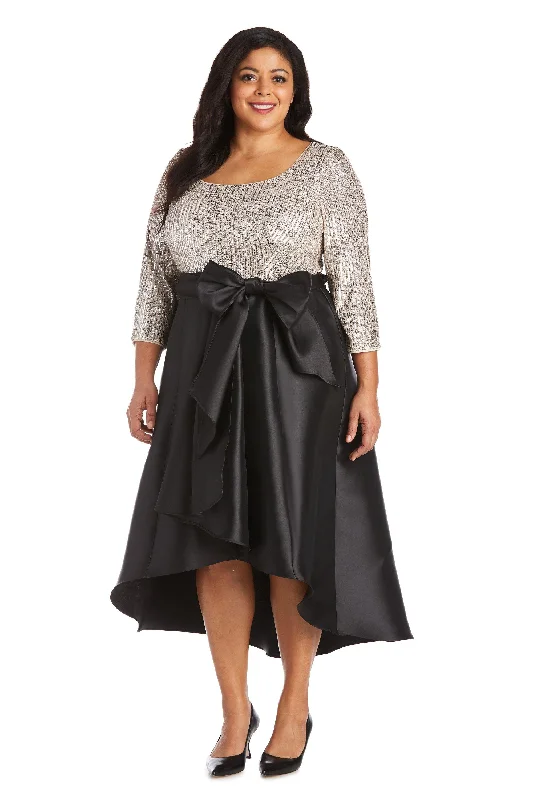 women sexy dresses for cabaret showsR&M Richards 7411W Plus Size High Low Dress