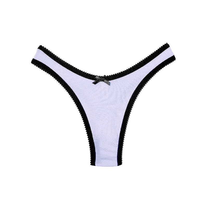 seamless bamboo - fiber women thongs for a healthy optionCheryl Thong Blue Modal