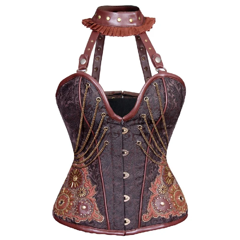 plus size women bustiers and corsetsRada Steampunk Authentic Steel Boned Overbust Corset