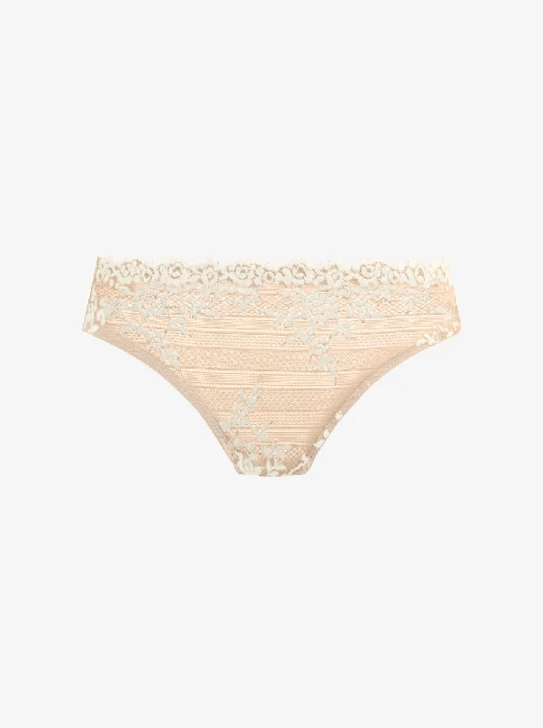 ruffled women bikini briefs for a playful styleEmbrace Lace Bikini Briefs - Nude