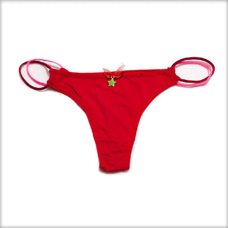 lace bikini panties for women with a glamorous lookRed Bikini Panty