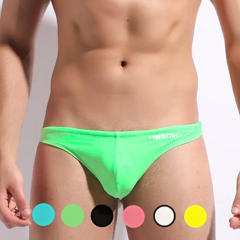 seamless thong - style women briefs for ultimate discretionDesmiit Men's Sexy Swim Briefs - Multicolor Bikini-Swimwear 82% Nylon & 18% Spandex