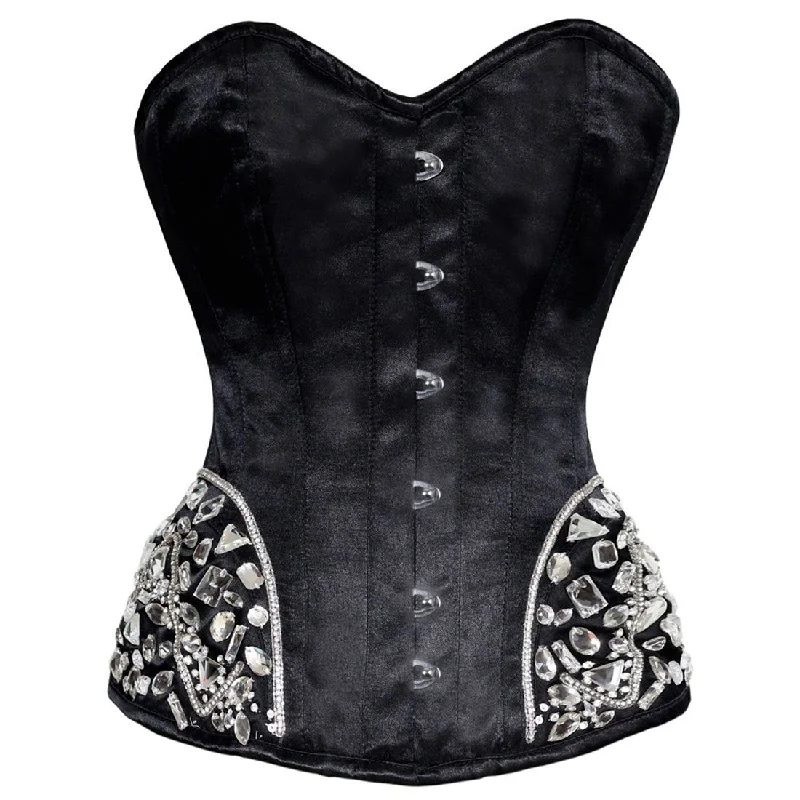 Edwardian inspired women bustiers and corsetsRutendo Gothic Authentic Steel Boned Overbust Corset