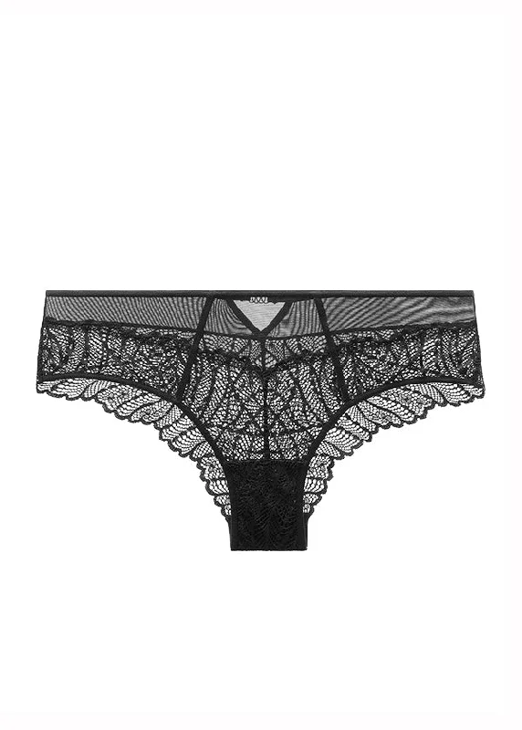 white women sexy lingerie for purityCHLOE Plus Sexy Black Lace Boyshort Panties