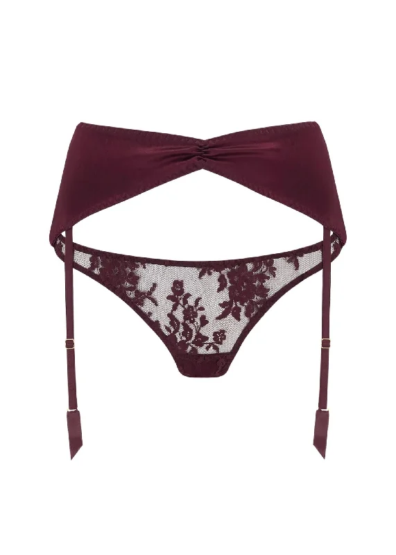 size - specific women gartersCamellia Suspender Knicker (Sienna)