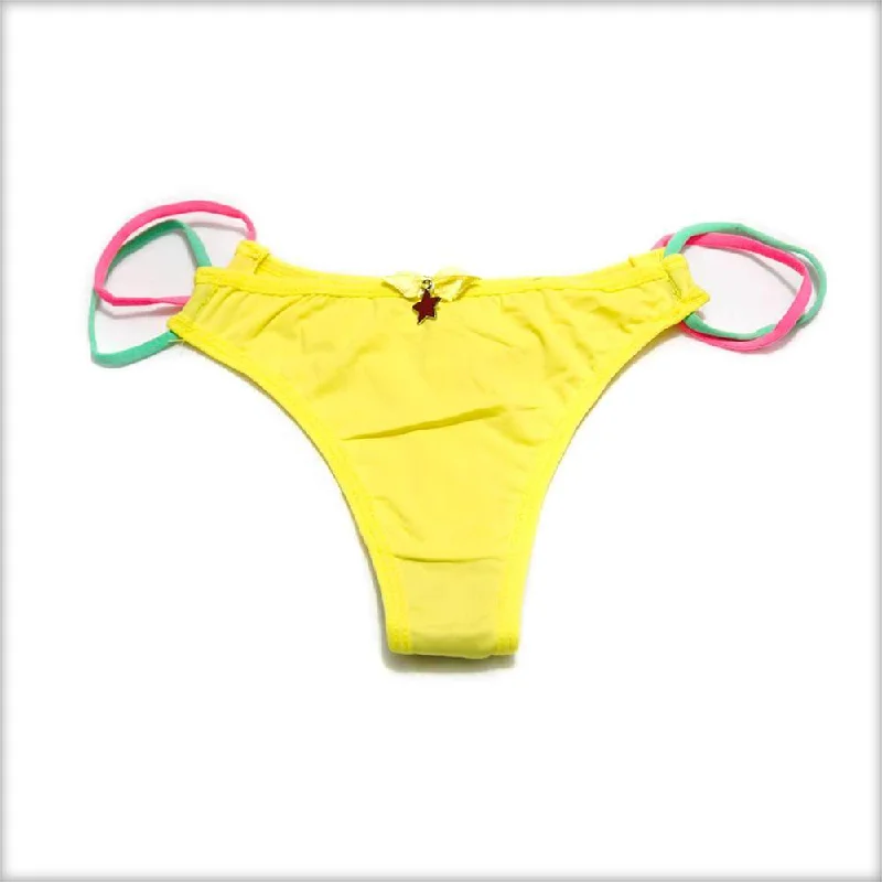 wireless panties for women with no discomfortYellow Bikini Panty