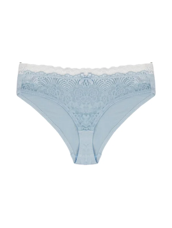 low - rise women briefs for a trendy and youthful lookAiraModal™ Pastel Sky Blue Lace Brief