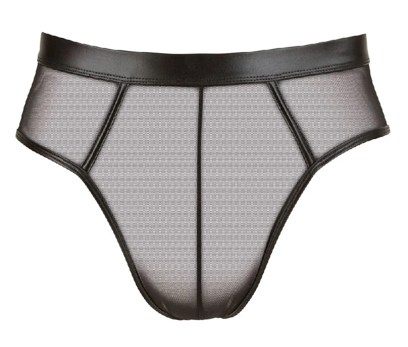 seamless anti - static women briefs for a hassle - free experienceMesh Bottomless Brief