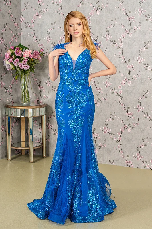 women sexy dresses for cabaret showsProm Long Formal Glitter Mesh Mermaid Dress