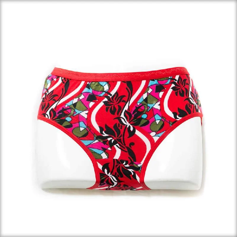 printed panties for women with unique patternsPrinted Panty Red and Green