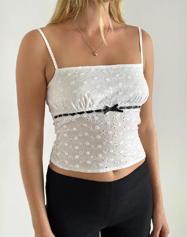 overbust women bustiers and corsetsKatisa Top in Broderie White