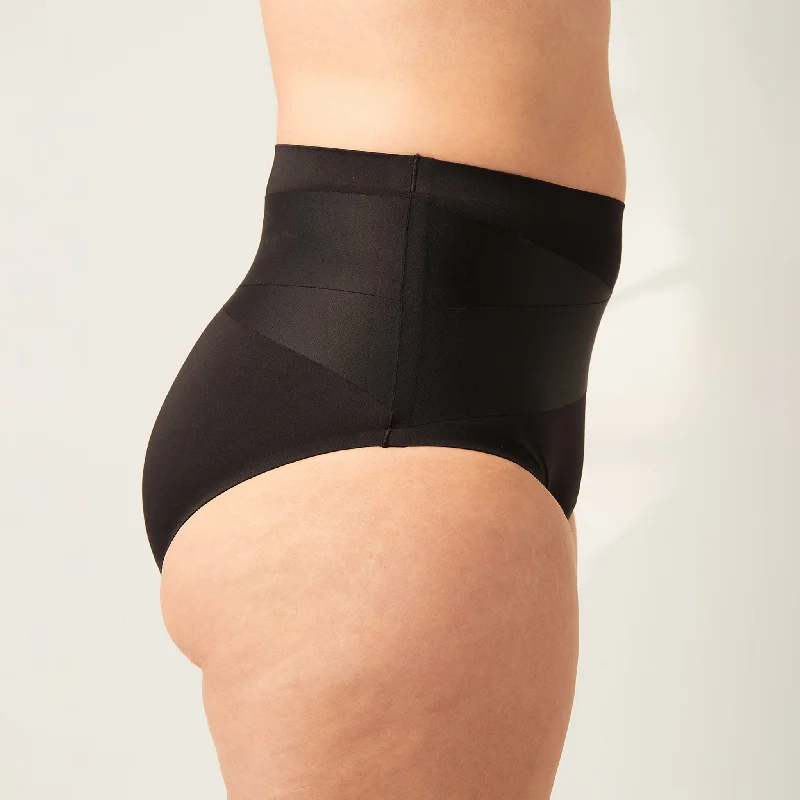 seamless thermal women briefs for added warmthPostpartum Control Brief Moderate-Heavy Black