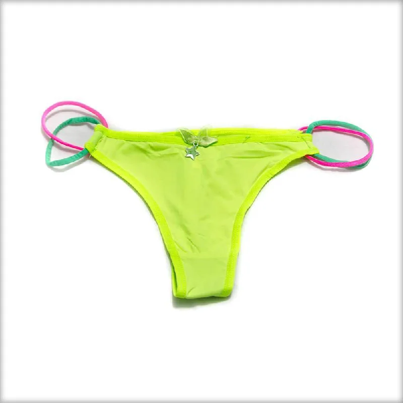 boyshort panties for women with full coverageParrot Green Bikini Panty