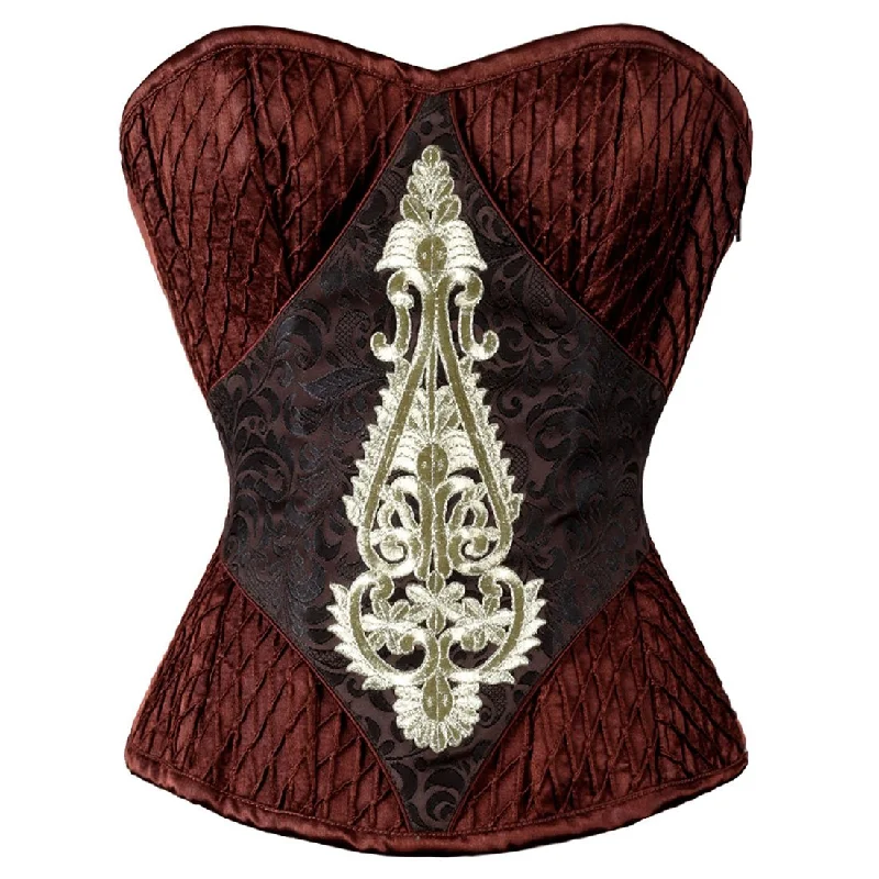 mesh women bustiers and corsetsNannie Steampunk Authentic Steel Boned Overbust Corset