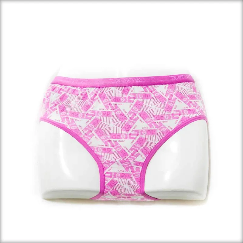 odor - resistant panties for women with long - lasting freshnessPrinted Panty Baby Pink