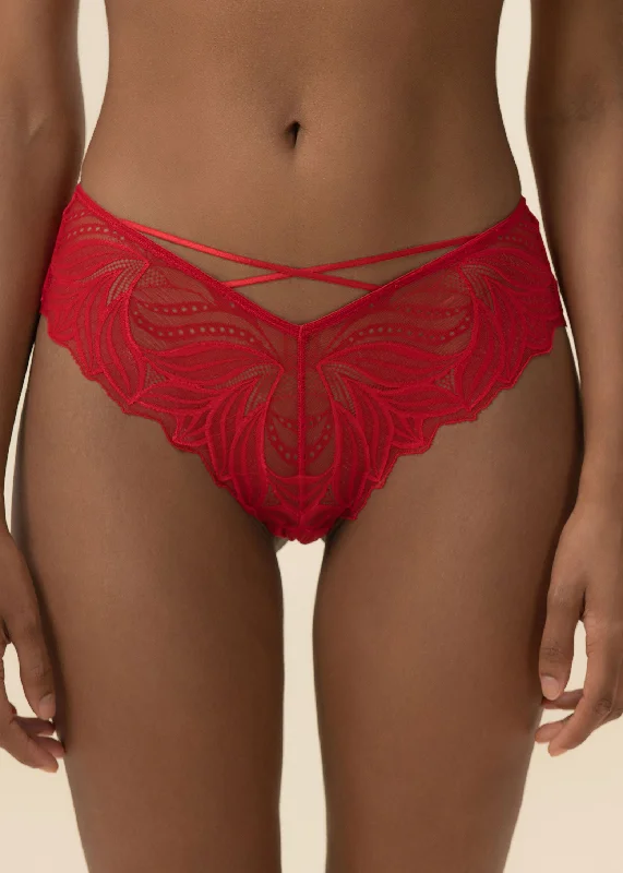 beaded women sexy lingerie designsNATASHA Sexy Red Lace Boyshorts Panties