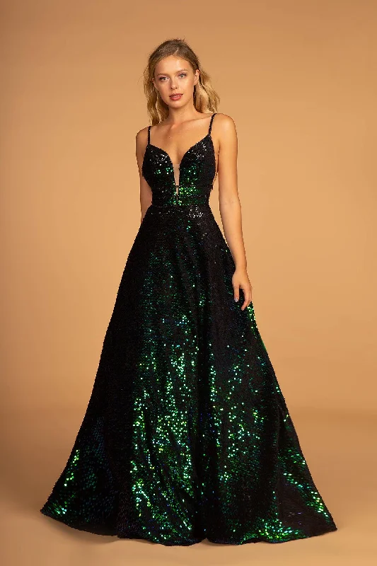 women sexy dresses for poolside partiesLong Fully Sequins Prom Formal Ball Gown