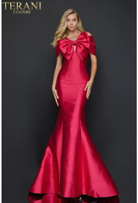 women sexy dresses with bead - embroidered bodicesTerani Couture 2012E2279 Long Formal Mermaid Gown