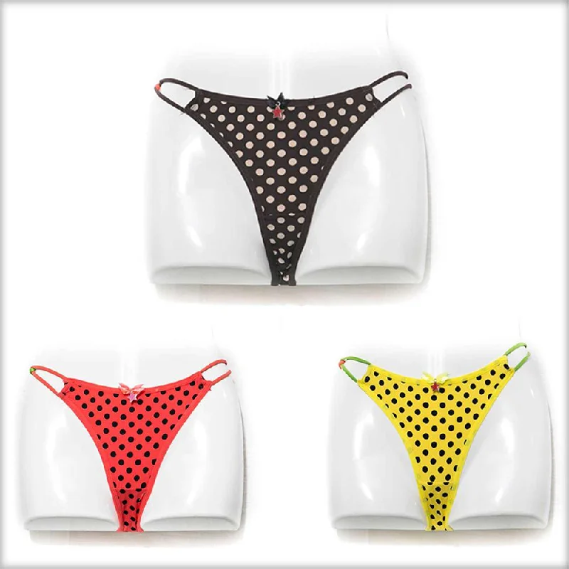 organic cotton panties for women with eco - friendly choicePack Of 3 Polka Dotted Bikini Panty