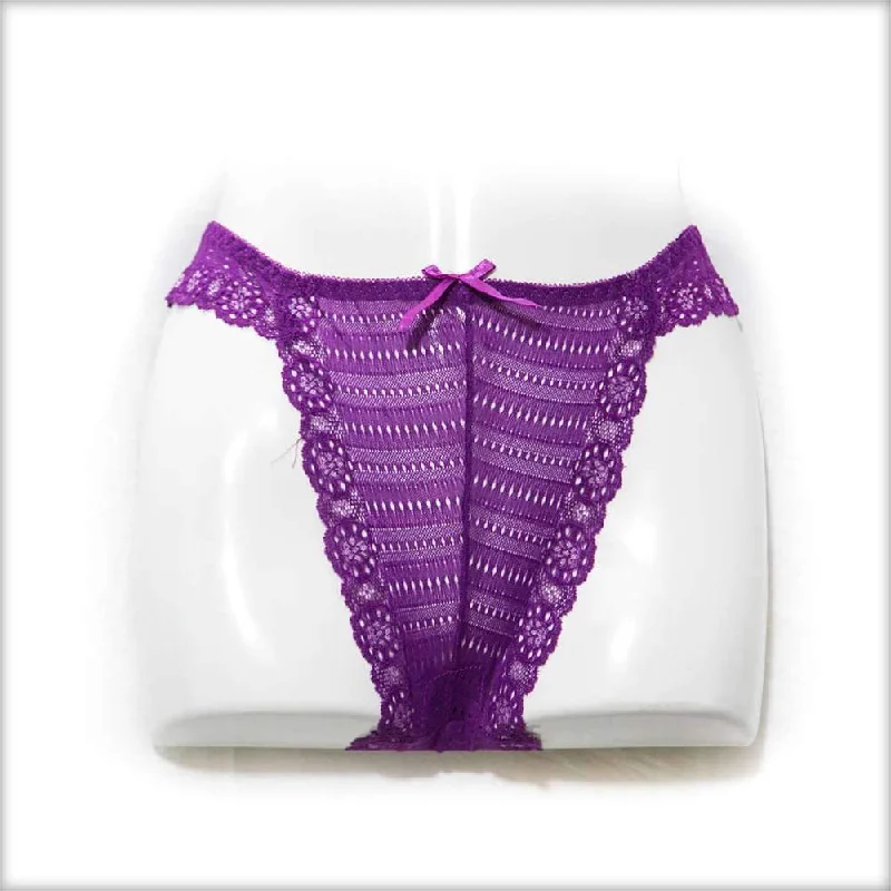 silk panties for women with a luxurious and smooth feelViolet Net Panty