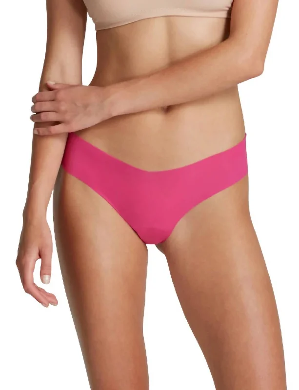 bamboo - fiber women thongs for natural antibacterial benefitsInvisible Rib Thong In Pink