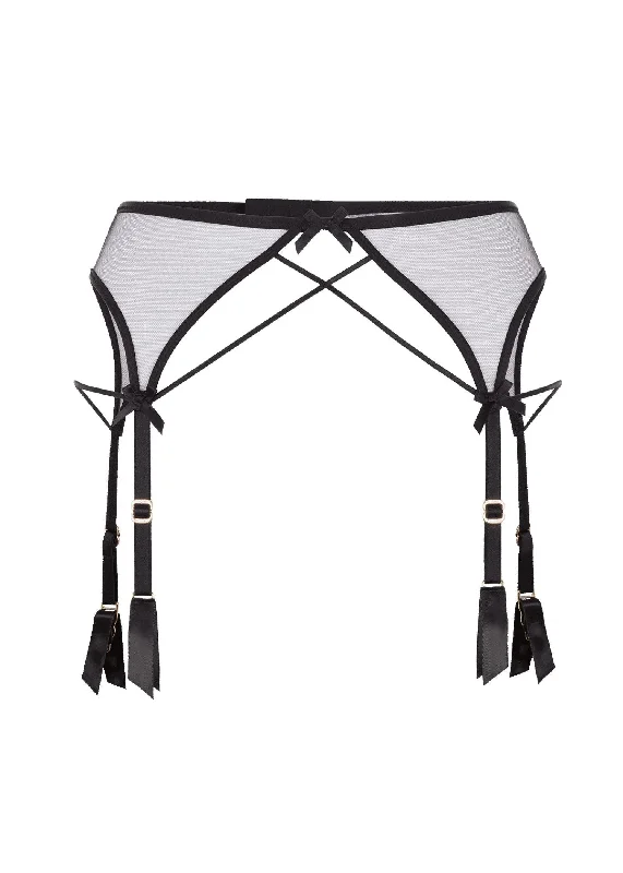 black women garters for eleganceZella Suspender (Black)