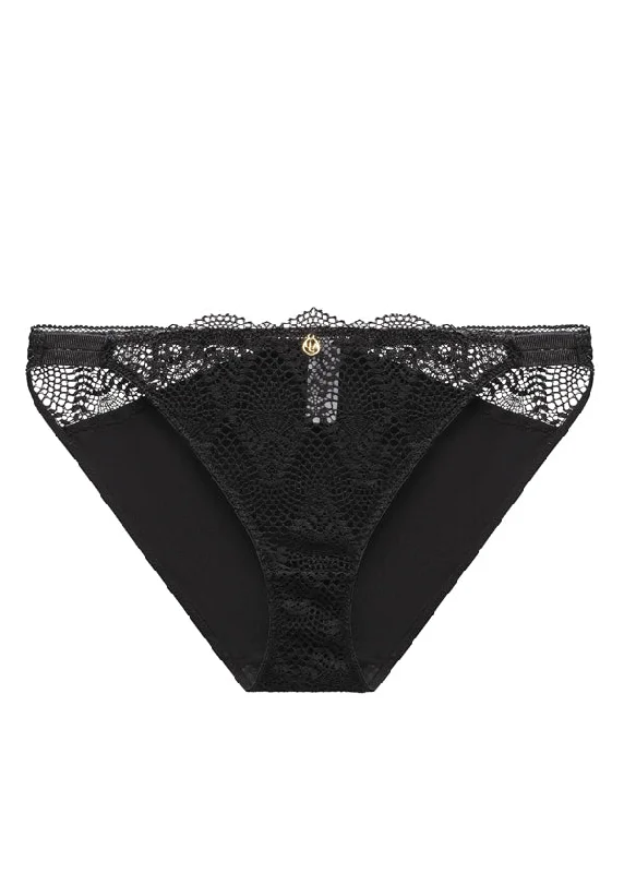 plus size friendly women sexy lingerieXABELLE Plus Sexy Black Lace Brief Panties