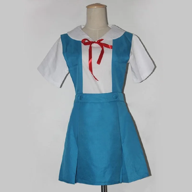 Lady Halloween Cosplay Asuka Langley Soryu Tokyo Ayanami Rei Halloween Cosplay Costume School Uniform mp005736