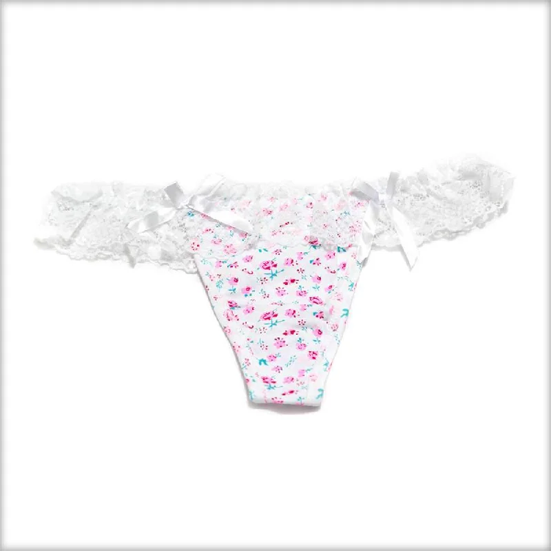 period panties for women with leak - proof protectionNet Lace Frill White Panty