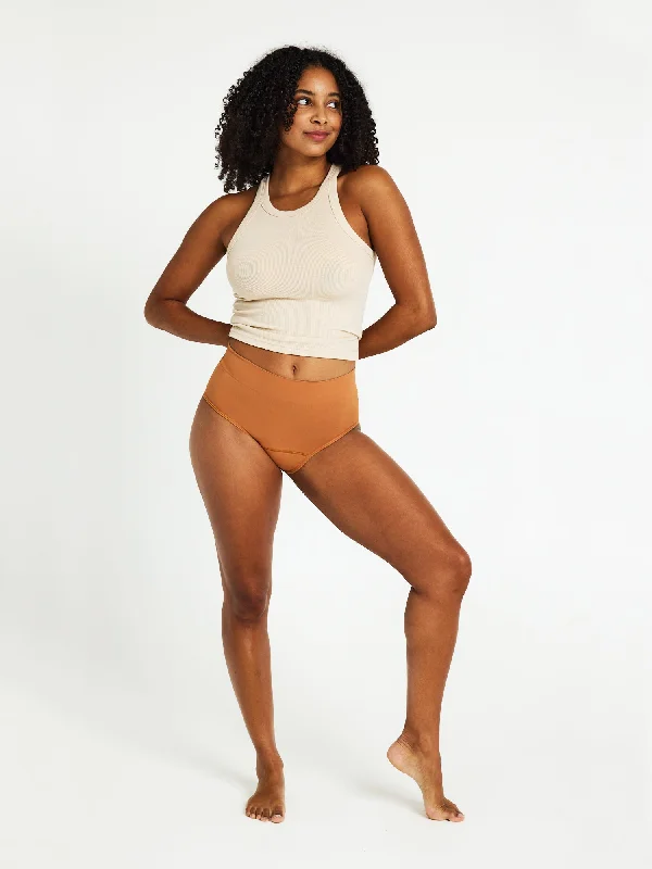 seamless shape - wear women briefs for a seamless appearanceModiComfort Seamless Full Brief Light-Moderate Caramel