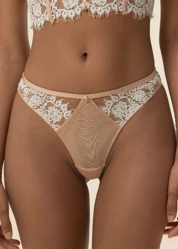 teddy women sexy lingerie for allureJULIA Sexy Nude Lace Tangas Panties