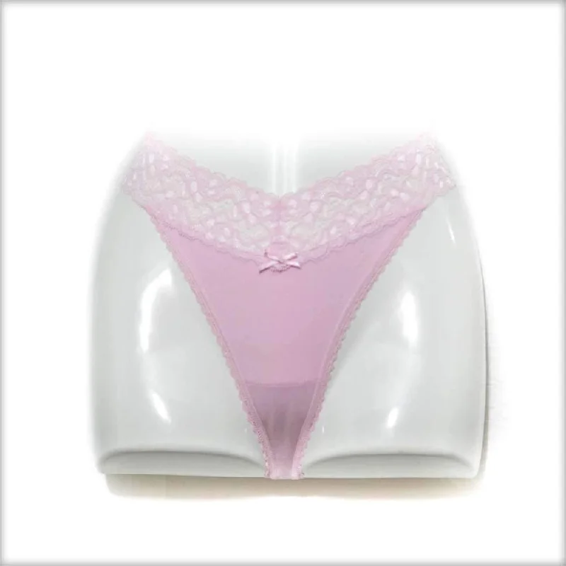 convertible panties for women with versatile useNet Lace Pink Panty