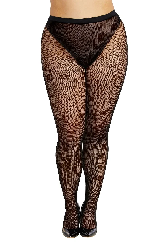 period panties for women with leak - proof protectionFishnet Pantyhose With Rhinestones - Queen Size - Black