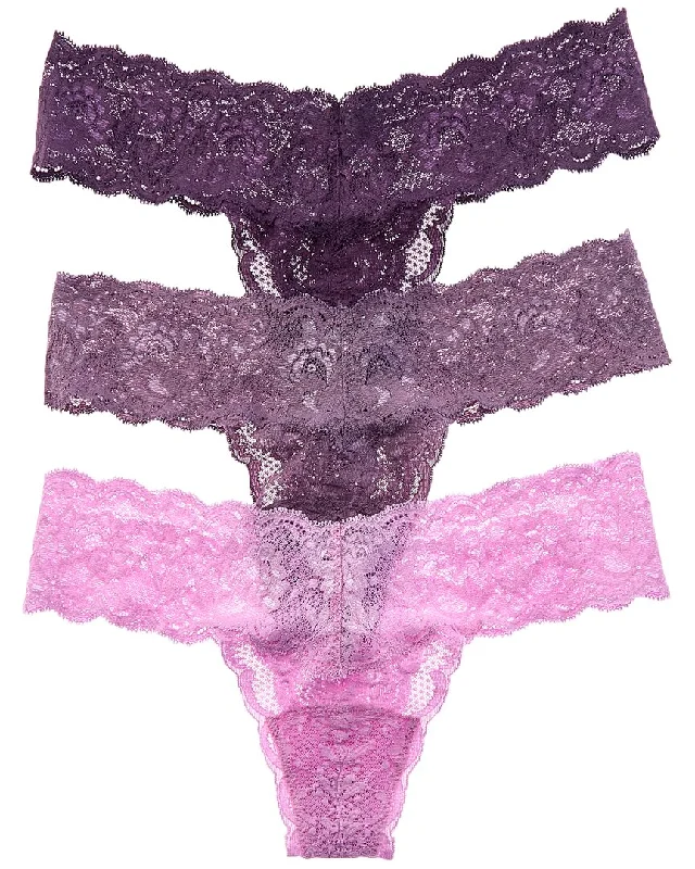 seamless push - up women thongs for a natural liftCosabella 3pk Never Say Never Cutie Thong