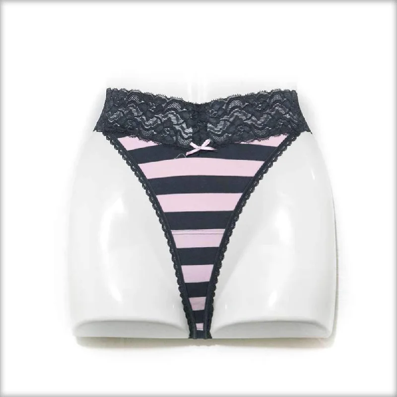 seamless wireless panties for women for a carefree experienceNet Lace Pink & Black Panty