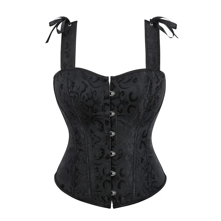 vintage women bustiers and corsets replicasWomen's Gothic Lace-up Steel Boned Overbust Corset