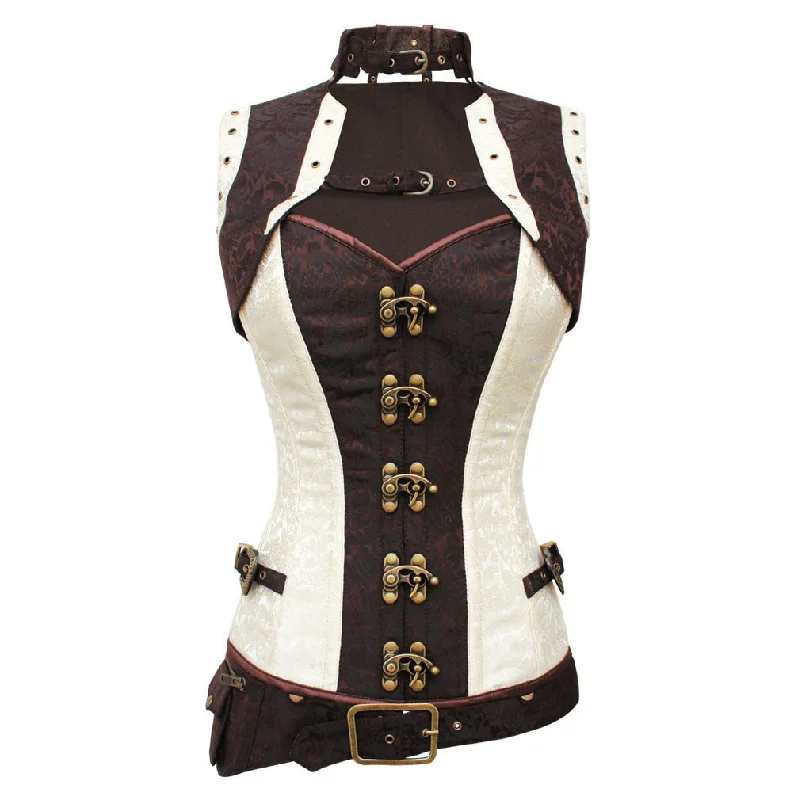 handcrafted women bustiers and corsetsTVV-0300 Steampunk Overbust Corset