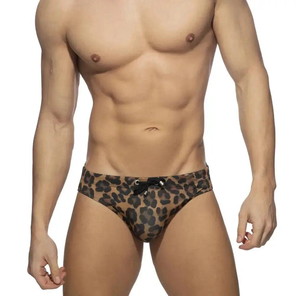 printed women briefs with floral patterns for a spring lookDomiGe Men's Low-Rise Solid Nylon Bikini Swim Briefs