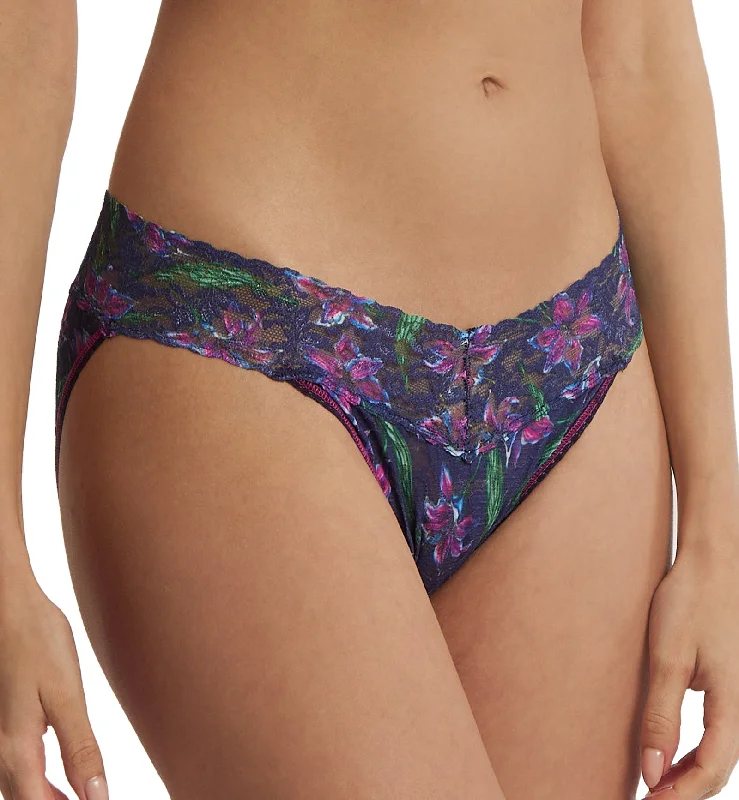 balconette style women bikini briefs for a unique lookHanky Panky Signature Lace Printed Vikini (PR482374) - Twilight Blooms