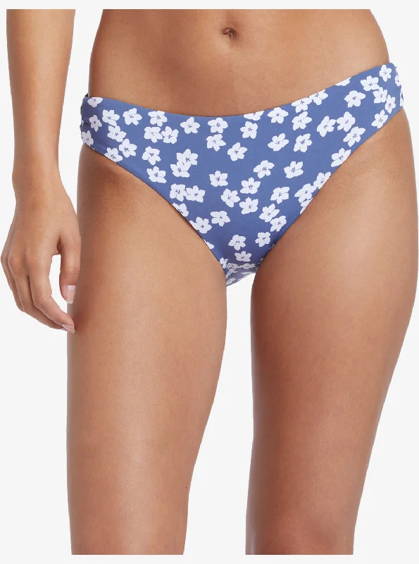 machine washable women bikini briefs for conveniencePrinted Beach Classics Hipster Bikini Bottoms - Bijou Blue Floral Delight