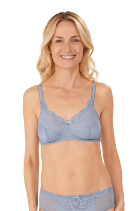 Women's black bras for a classic lookKarolina Wirefree Bra (Sky)