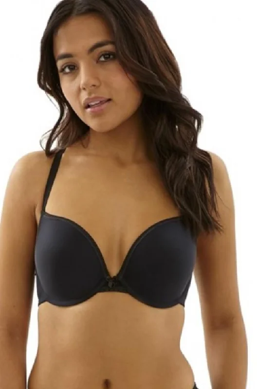 Women's bralettes with a soft, seamless styleKoko UW T-Shirt Plunge Bra (Black)