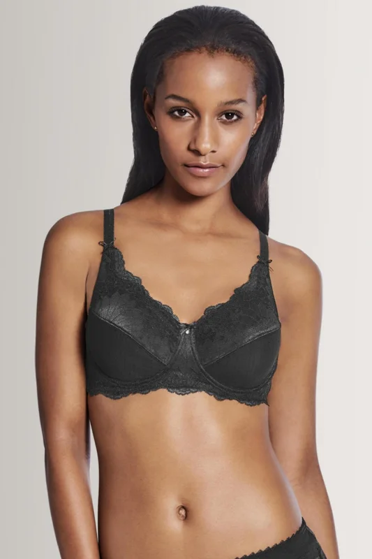 Women's red bras for a bold statementAmoena Aurelie Underwire Mastectomy Bra - Black